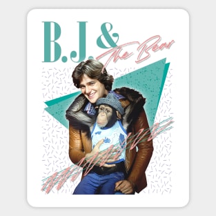 BJ & The Bear - 80s Vintage Style Design Magnet